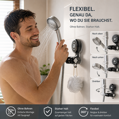 Bewegliche Duschkopfhalterung – Flexible Positionierung ohne Bohren
