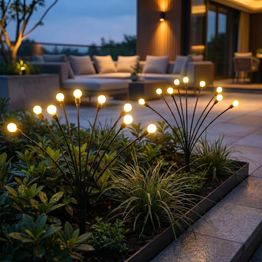 Solar Gartenlichter im Glühwürmchen-Design – Stimmungsvolle Beleuchtung für den Außenbereich