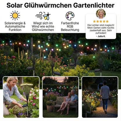 Solar Gartenlichter im Glühwürmchen-Design – Stimmungsvolle Beleuchtung für den Außenbereich